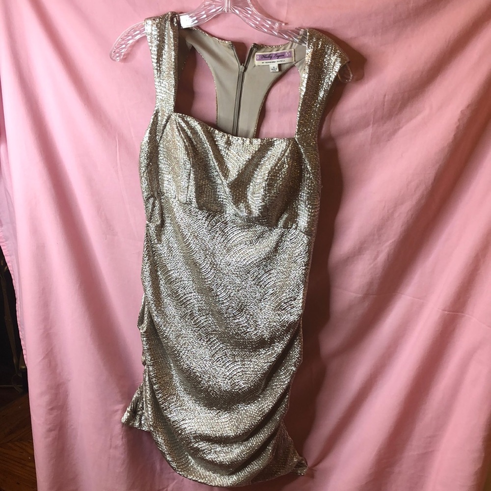Hailey Logan silver dress
